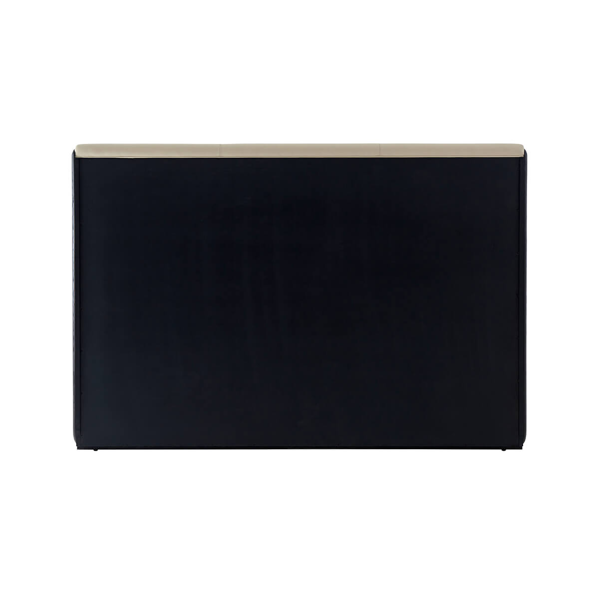 Modern Leather Upholstered King Bed - English Georgian America