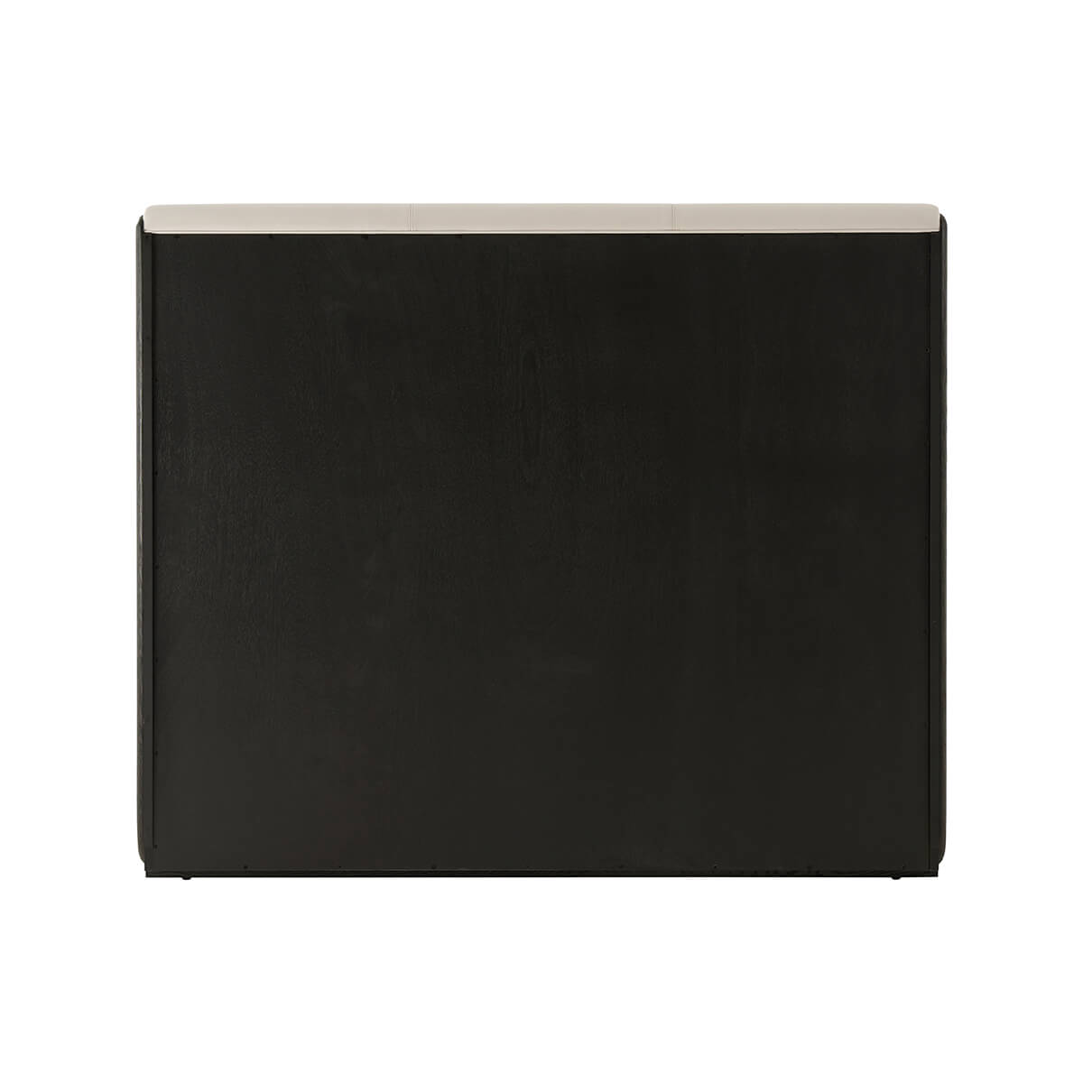 Modern Leather Upholstered Queen Bed - English Georgian America