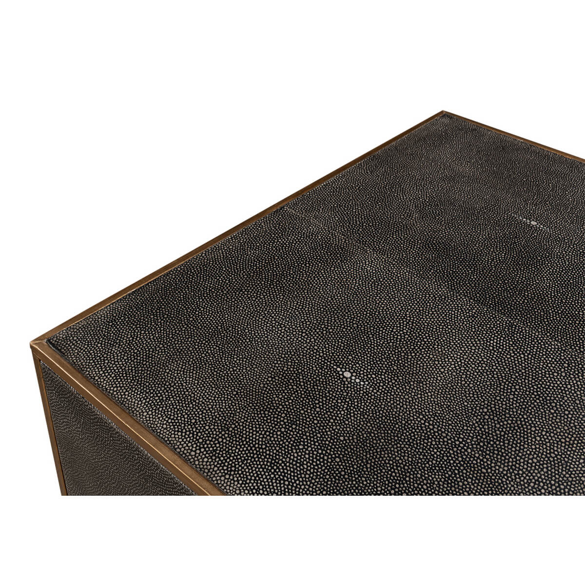 Modern Leather Wrapped Dresser - English Georgian America