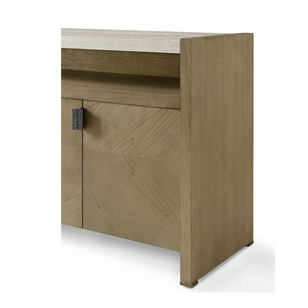 Modern Light Ash Media Cabinet - English Georgian America