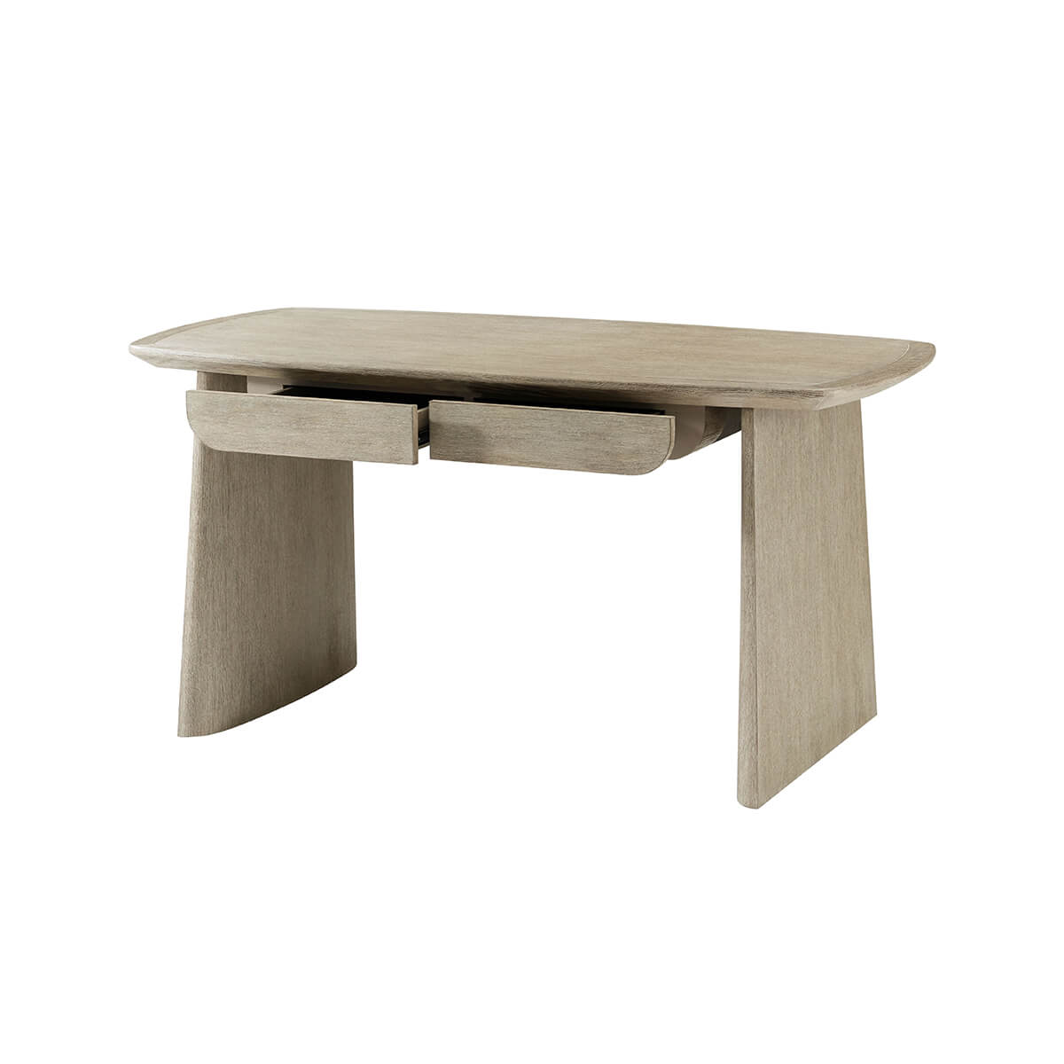 Modern Light Oak Desk - English Georgian America