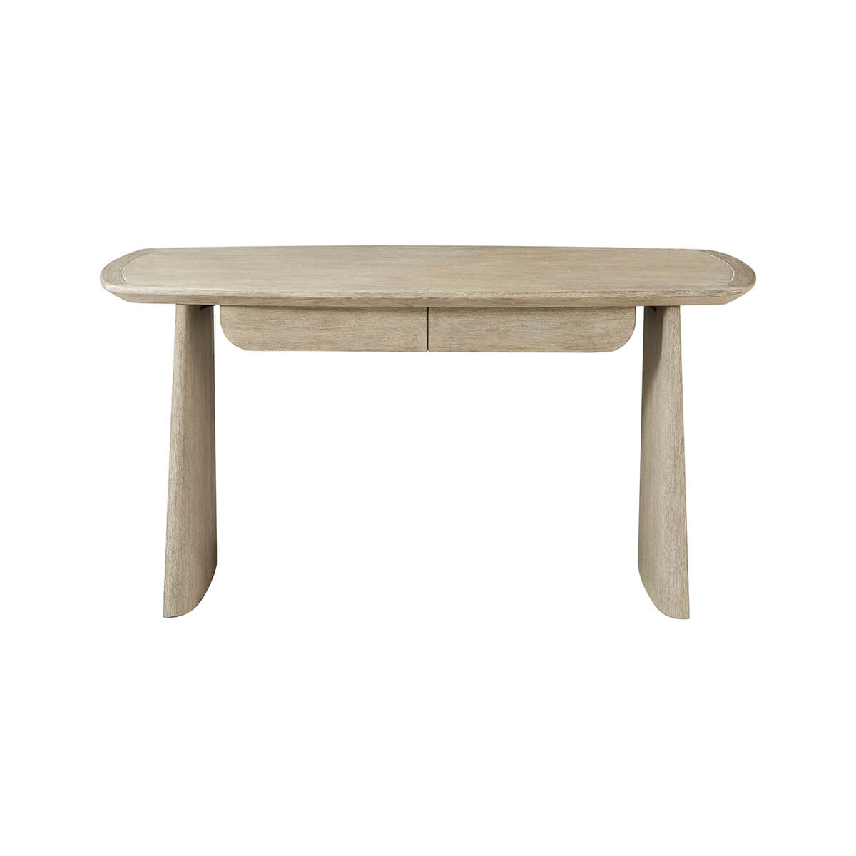 Modern Light Oak Desk - English Georgian America