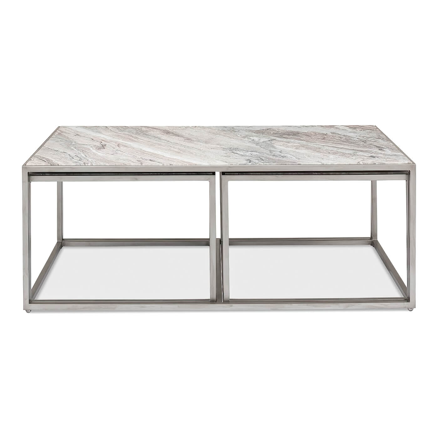 Modern Marble 3 Piece Coffee Table - English Georgian America