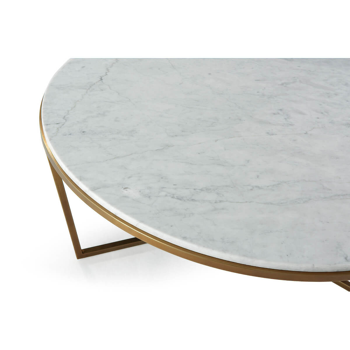 Modern Marble Top Cocktail Table - English Georgian America