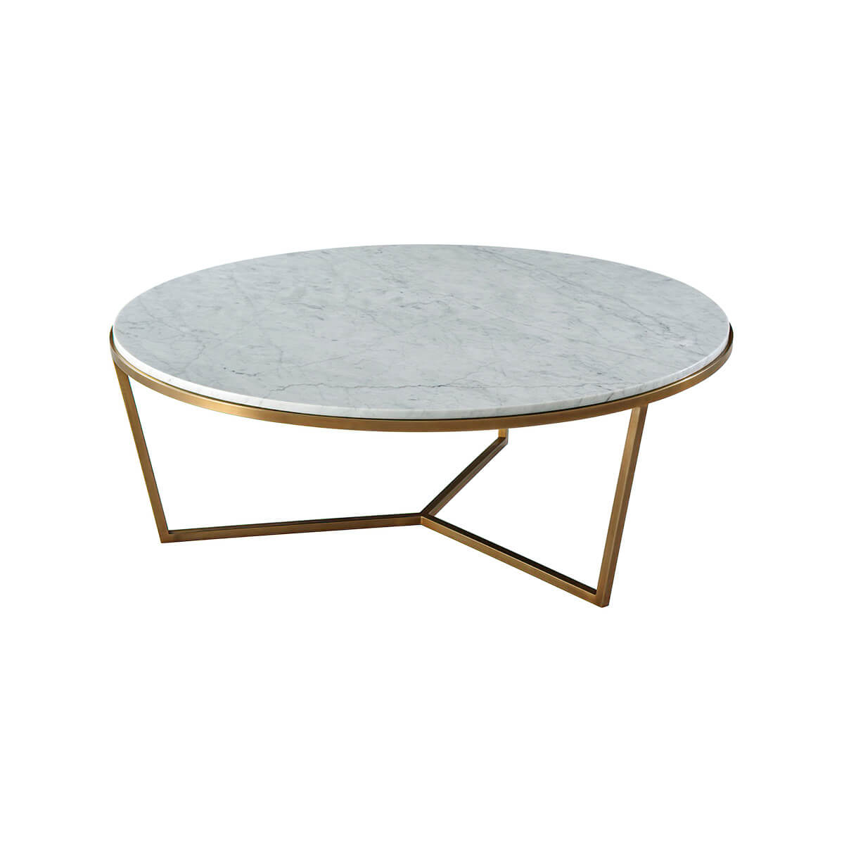 Modern Marble Top Cocktail Table - English Georgian America