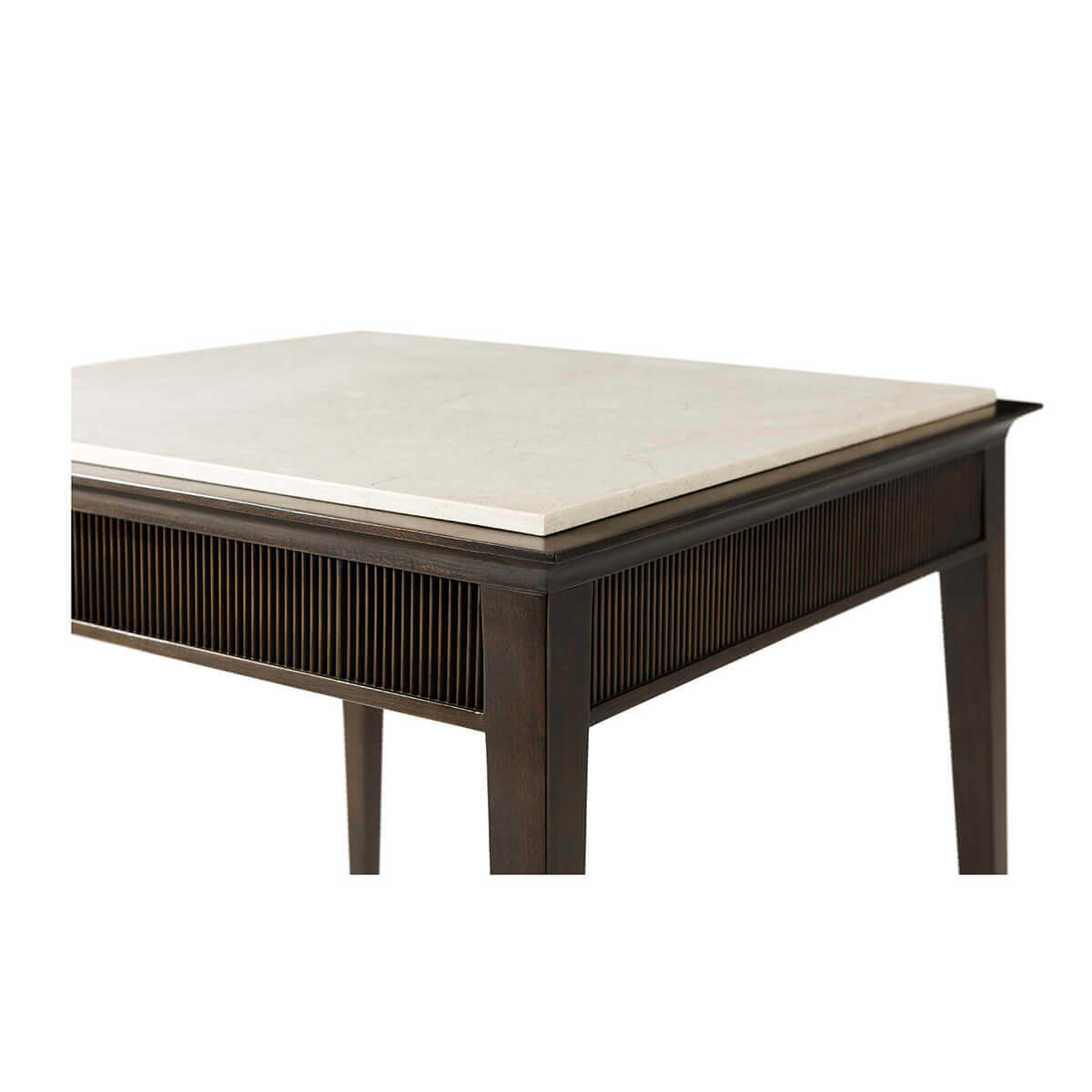 Modern Marble Top End Table - English Georgian America