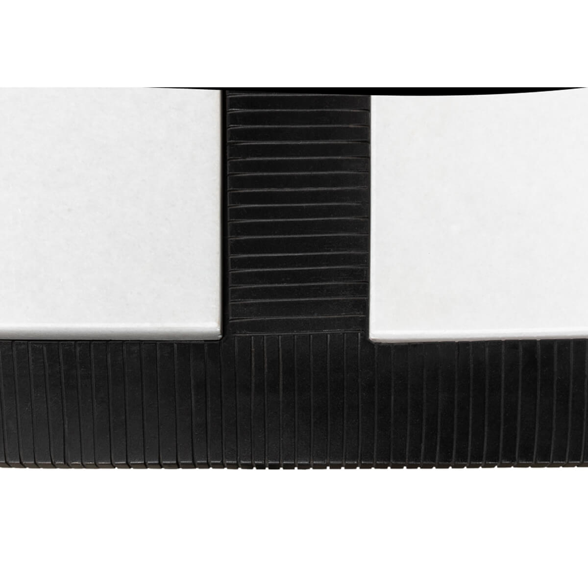 Modern Marble Top Iron Coffee Table - English Georgian America