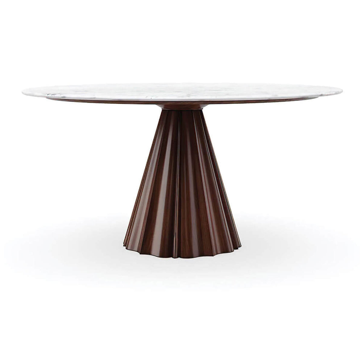 Modern Marble Top Round Dining Table - English Georgian America