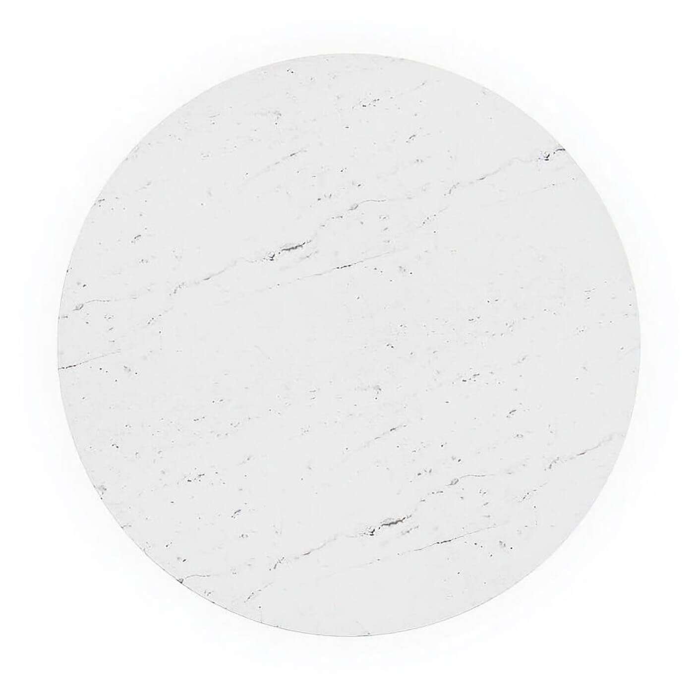 Modern Marble Top Round Dining Table - English Georgian America