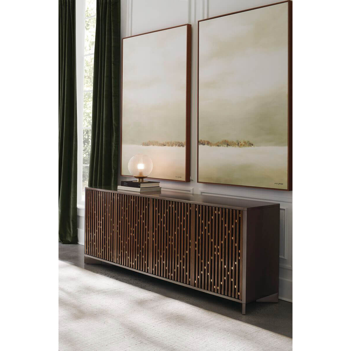 Modern Media Console Cabinet - English Georgian America