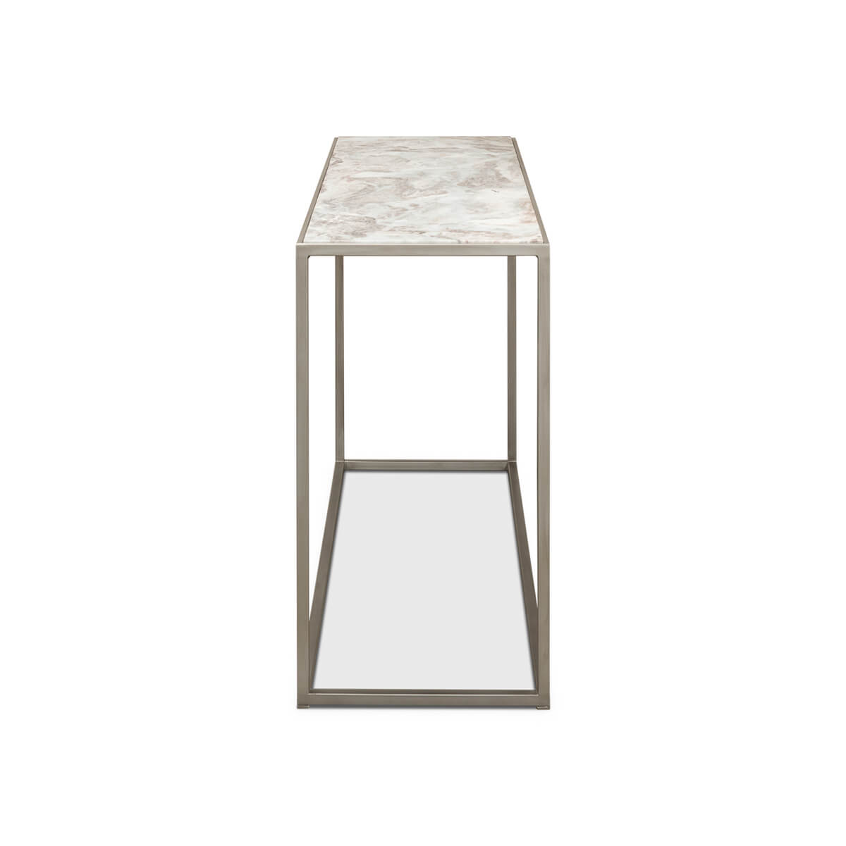 Modern Minimal Marble Top Console Table - English Georgian America