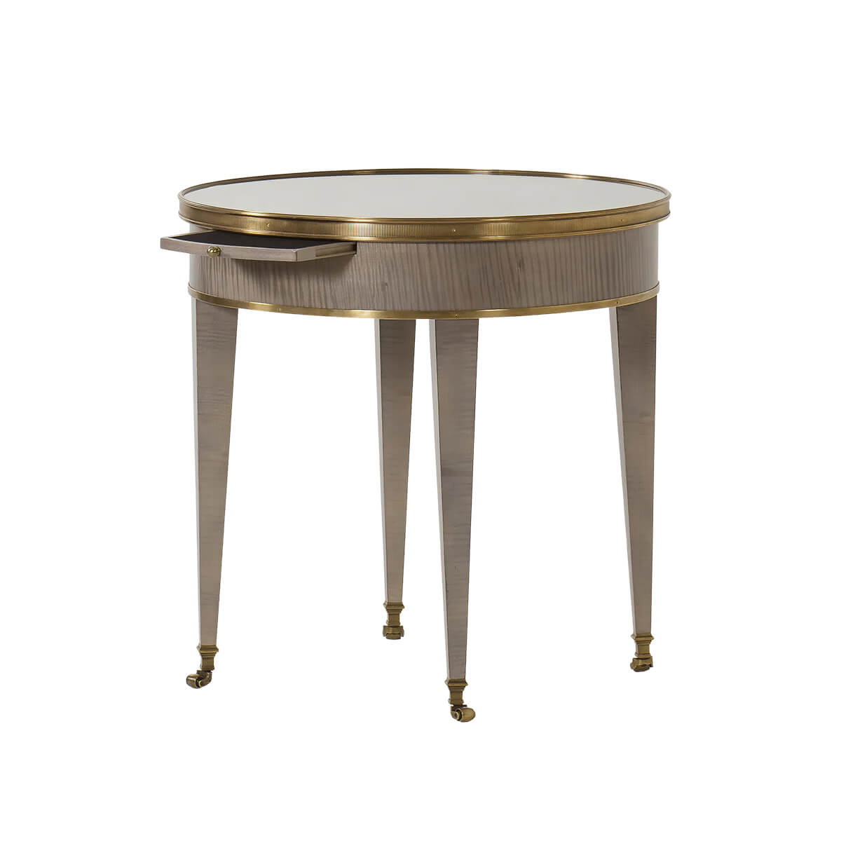 Modern Neo Classic Round Side Table - English Georgian America
