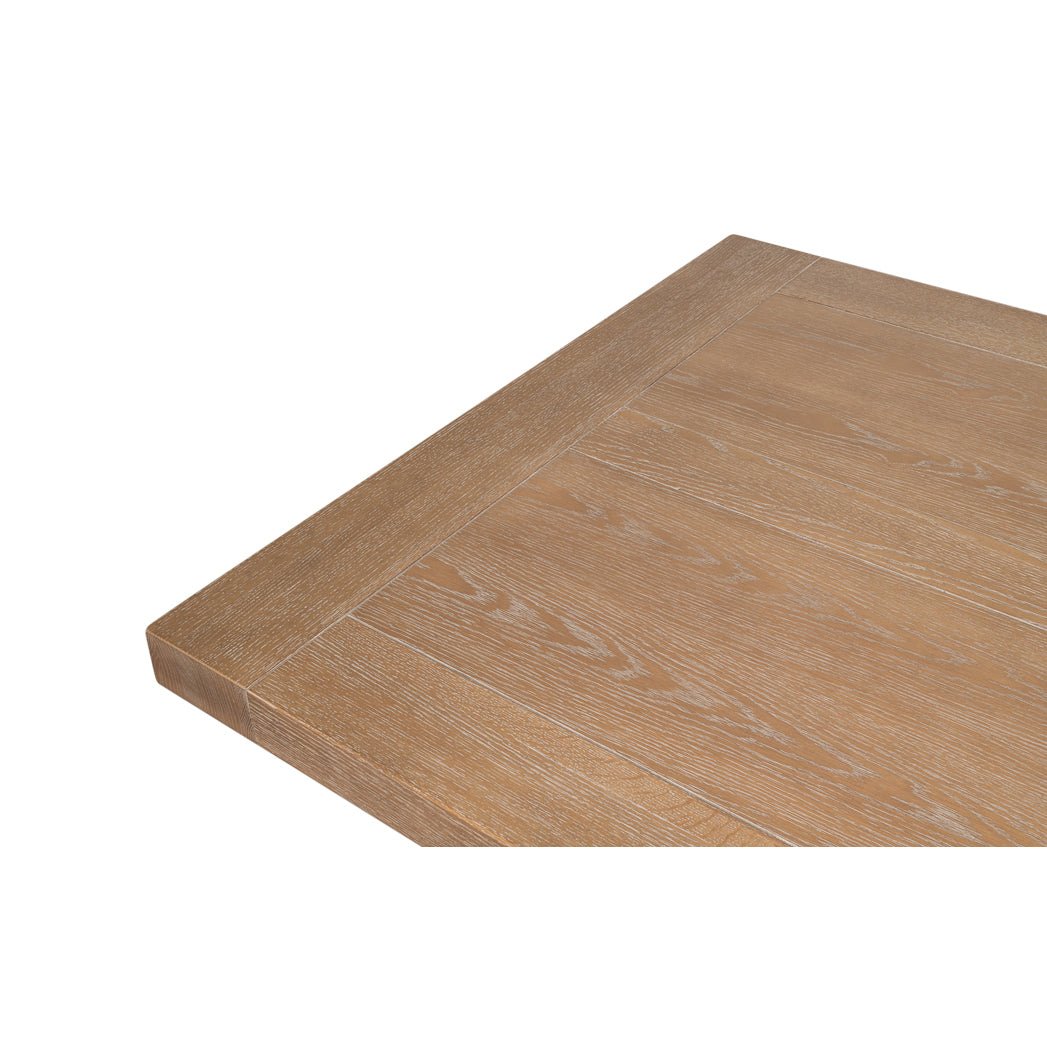 Modern Oak Extension Dining Table - English Georgian America