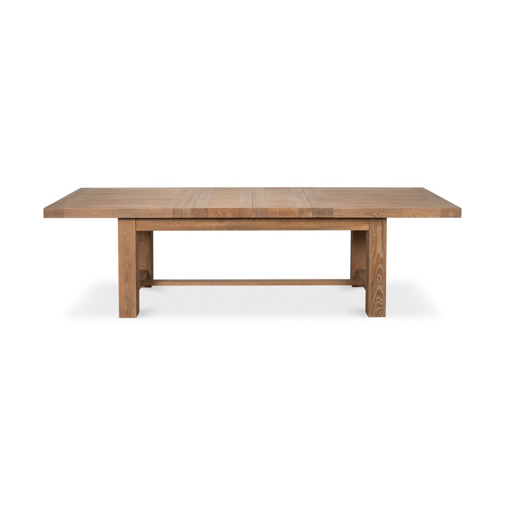 Modern Oak Extension Dining Table - English Georgian America