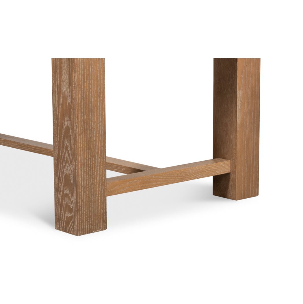 Modern Oak Extension Dining Table - English Georgian America