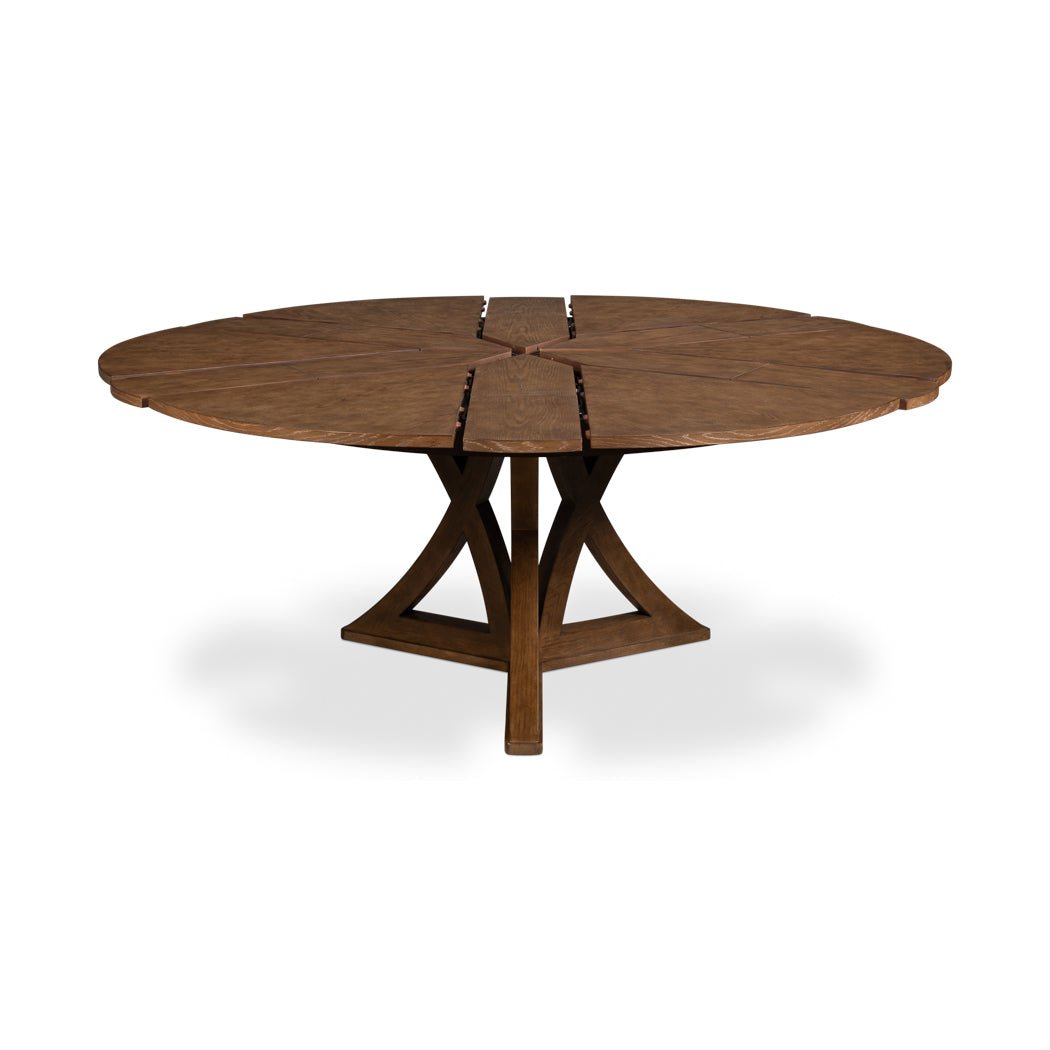 Modern Oak Jupe Dining Table - 70&quot; - English Georgian America