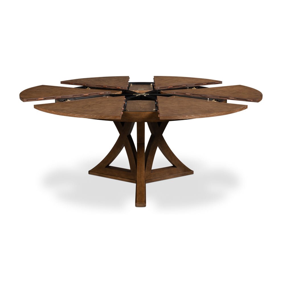Modern Oak Jupe Dining Table - 70&quot; - English Georgian America