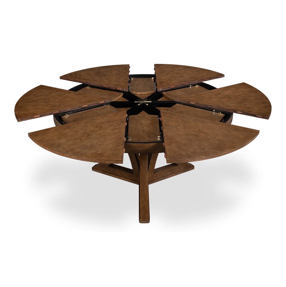 Modern Oak Jupe Dining Table - 70&quot; - English Georgian America