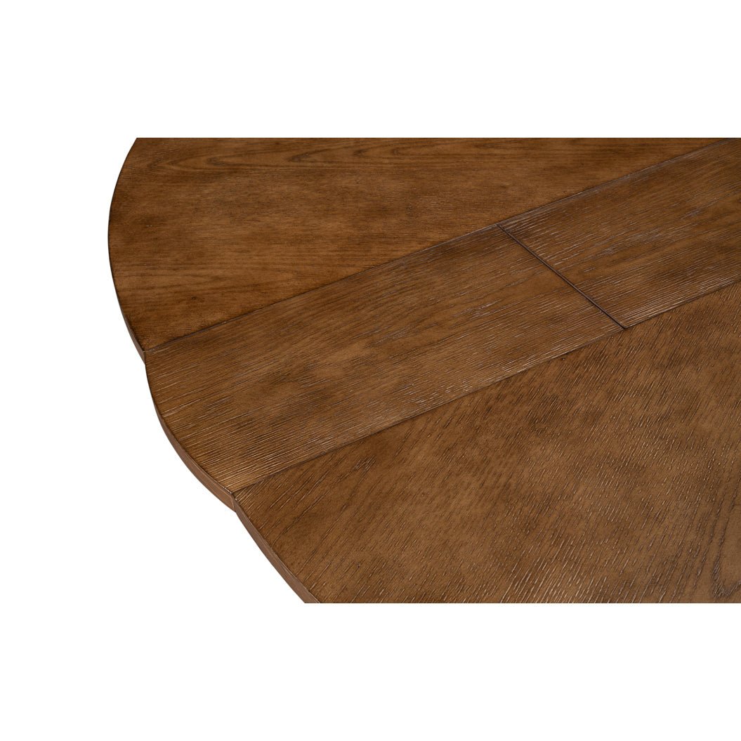 Modern Oak Jupe Dining Table - 84&quot; - English Georgian America