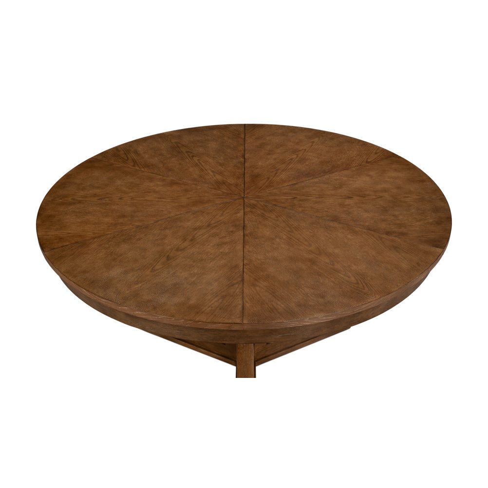 Modern Oak Jupe Dining Table - 84&quot; - English Georgian America