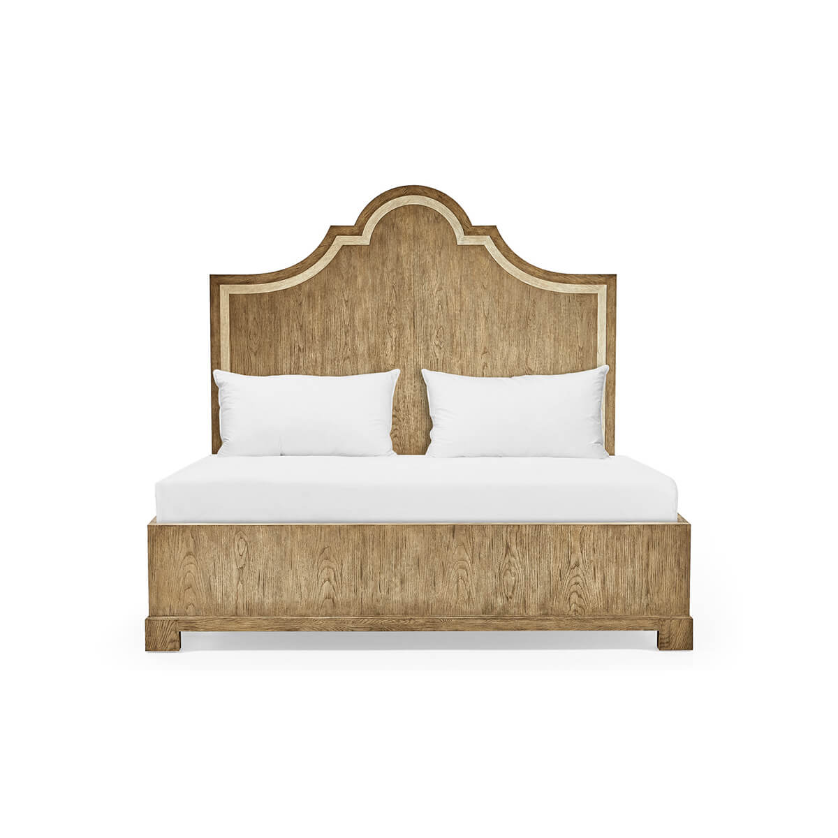Modern Oak King Size Bed - English Georgian America