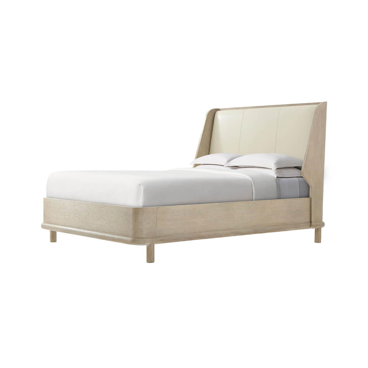 Modern Oak Luxury Bed Frame Queen - English Georgian America