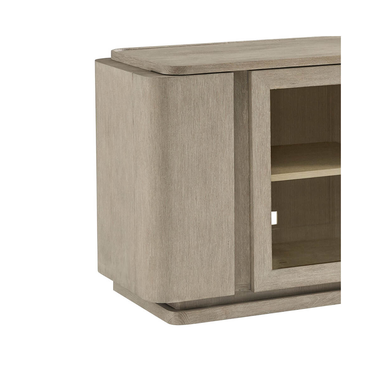 Modern Oak Media Console - English Georgian America