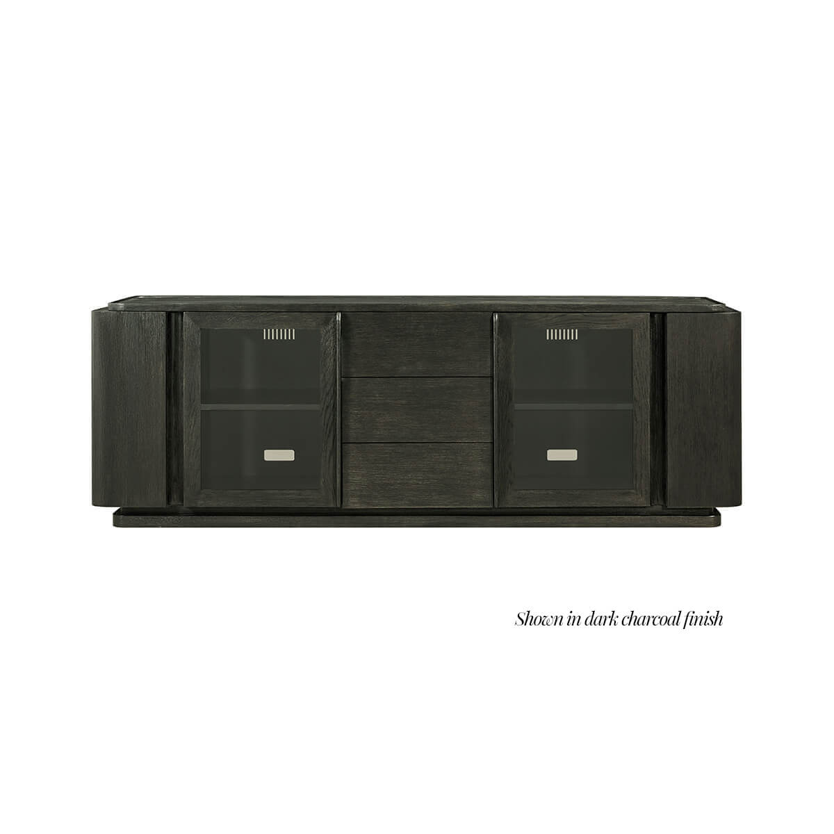 Modern Oak Media Console - English Georgian America