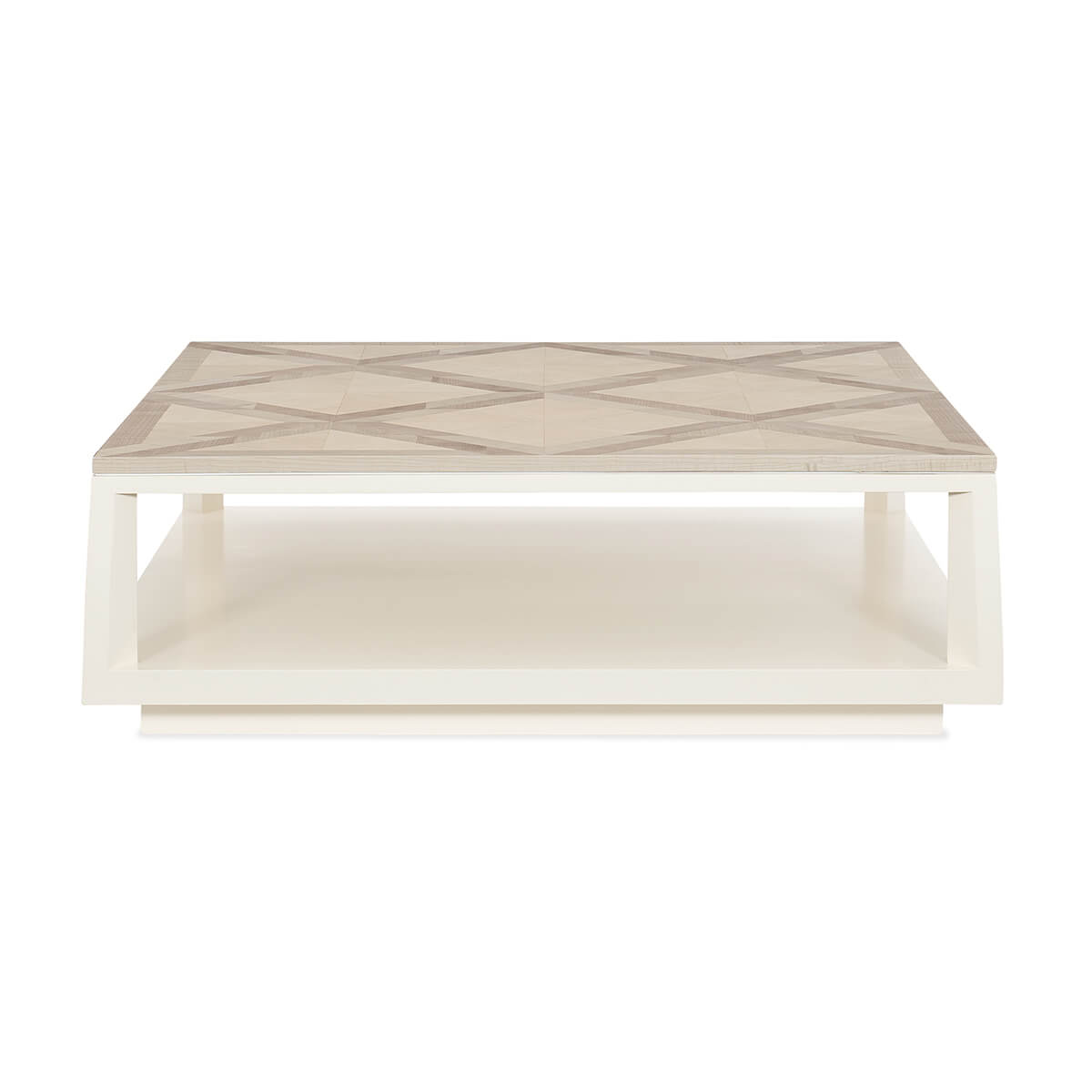 Modern Parquetry Square Coffee Table - English Georgian America