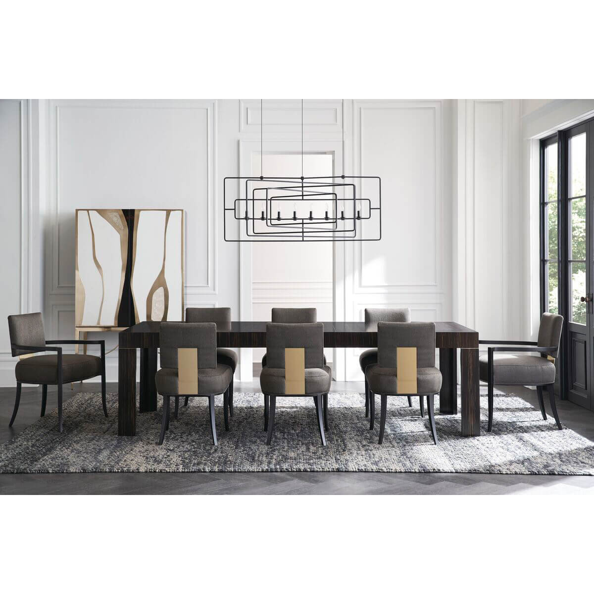 Modern Parson Style Extension Dining Table - English Georgian America