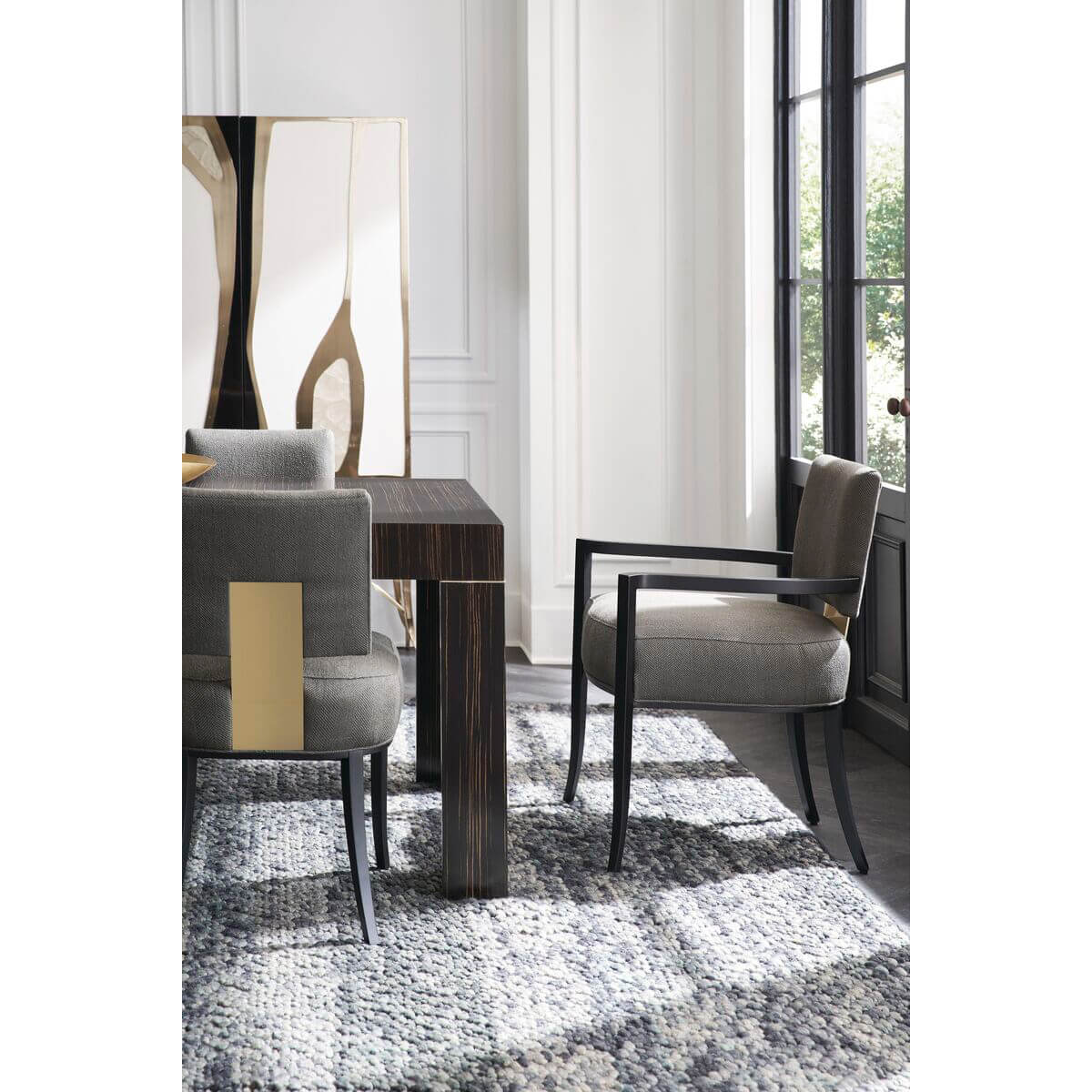 Modern Parson Style Extension Dining Table - English Georgian America