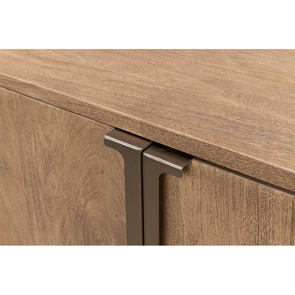 Modern Pine Side Cabinet - English Georgian America