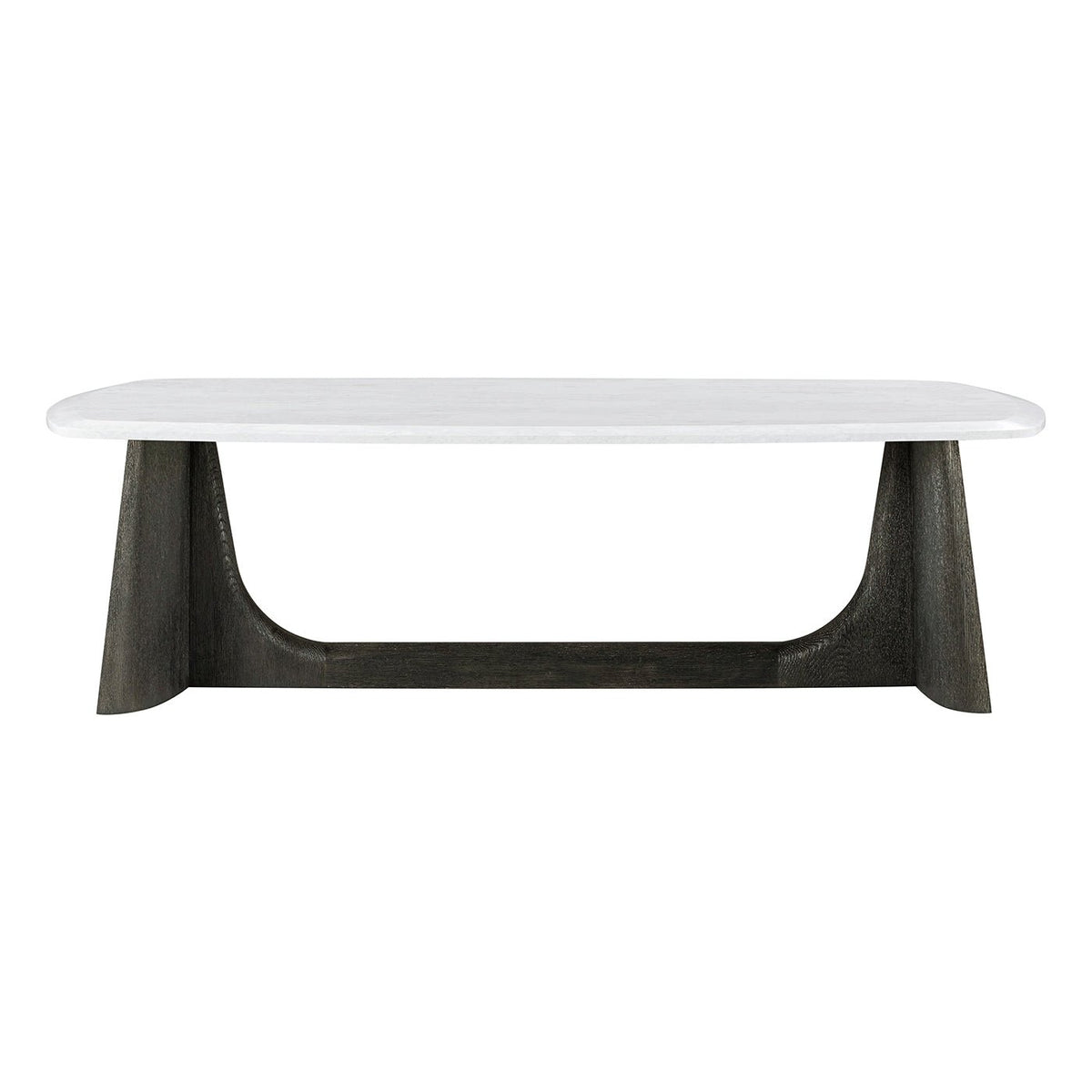 Modern Quartz Top Charcoal Coffee Table - English Georgian America