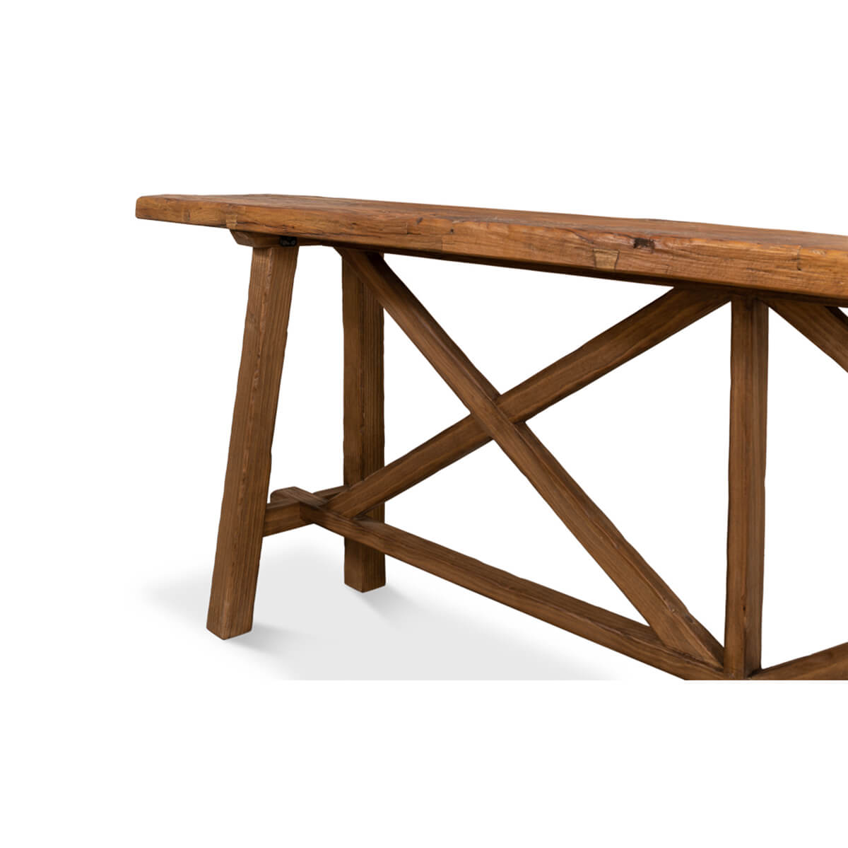 Modern Reclaimed Wood Console Table - English Georgian America