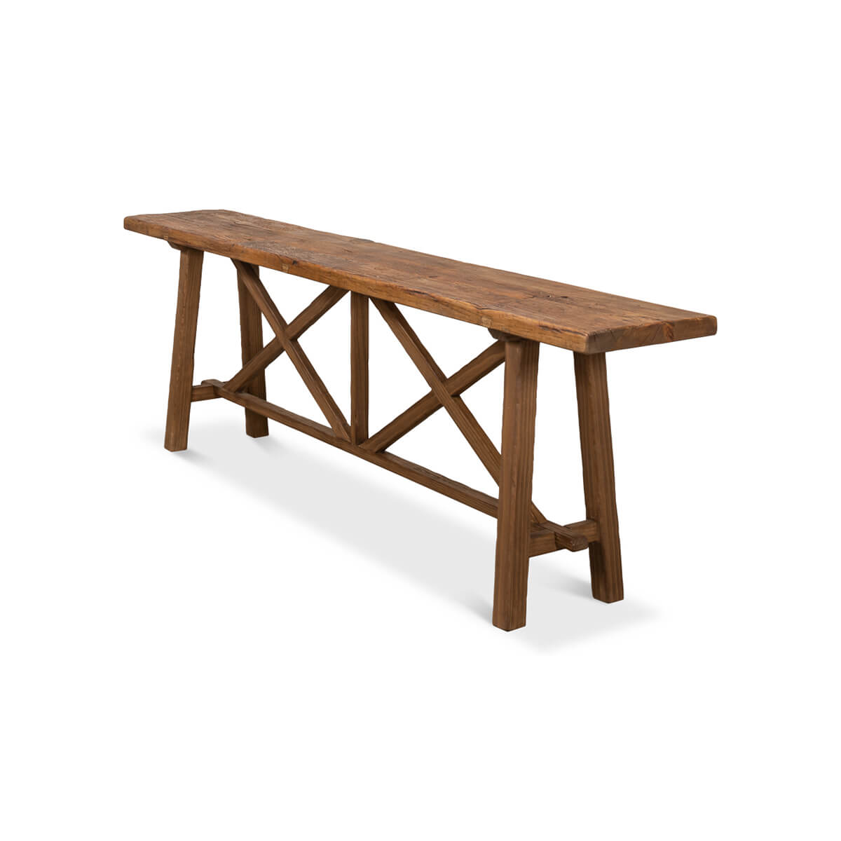Modern Reclaimed Wood Console Table - English Georgian America
