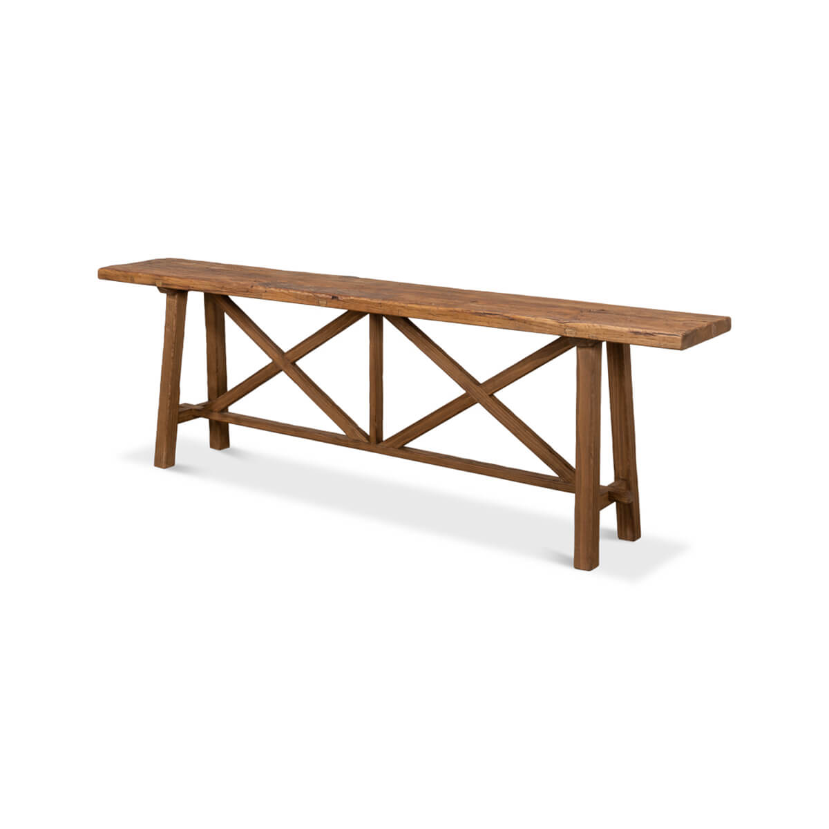 Modern Reclaimed Wood Console Table - English Georgian America