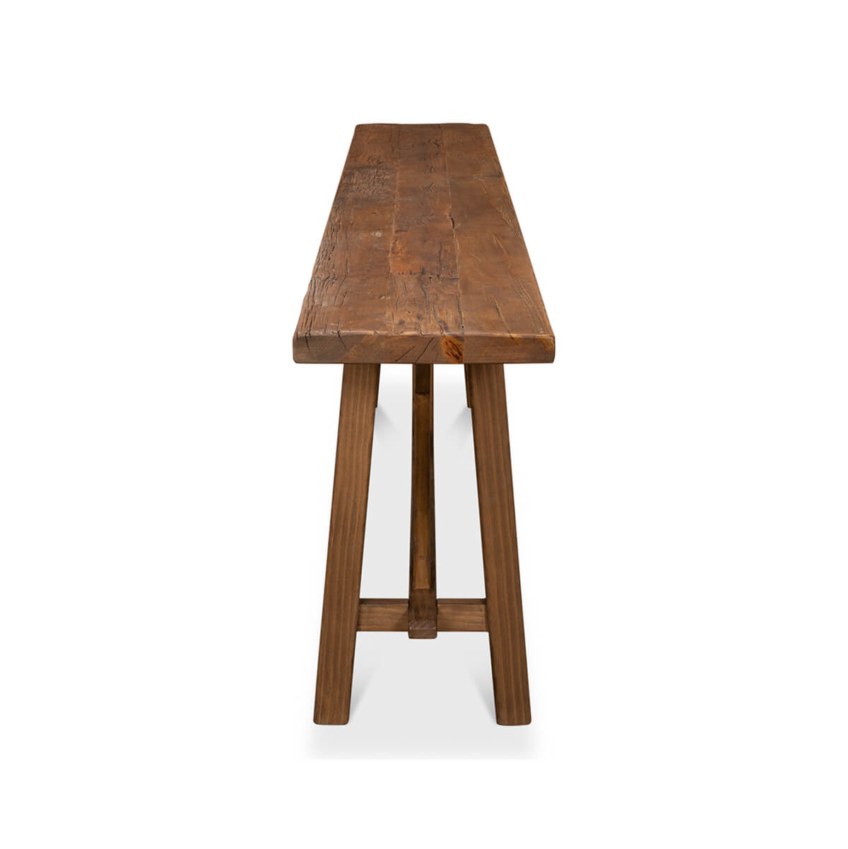 Modern Reclaimed Wood Console Table - English Georgian America