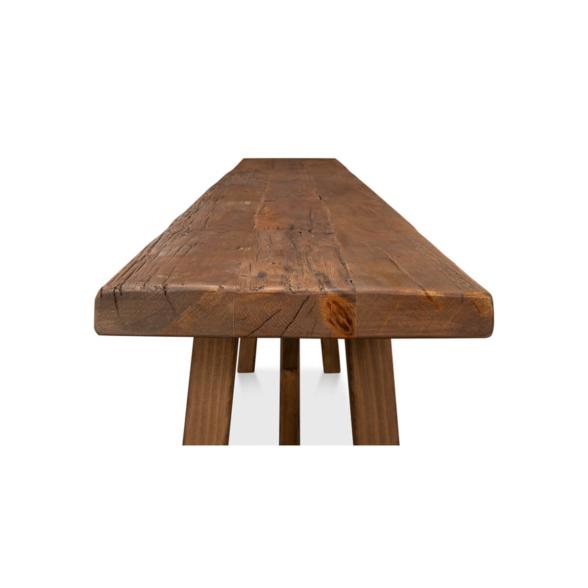 Modern Reclaimed Wood Console Table - English Georgian America