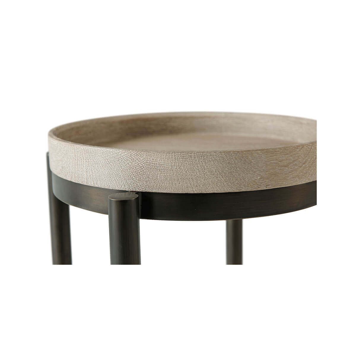 Modern Round Accent Table - English Georgian America