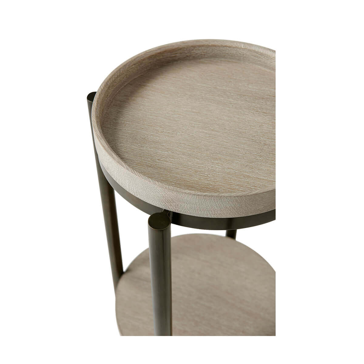 Modern Round Accent Table - English Georgian America