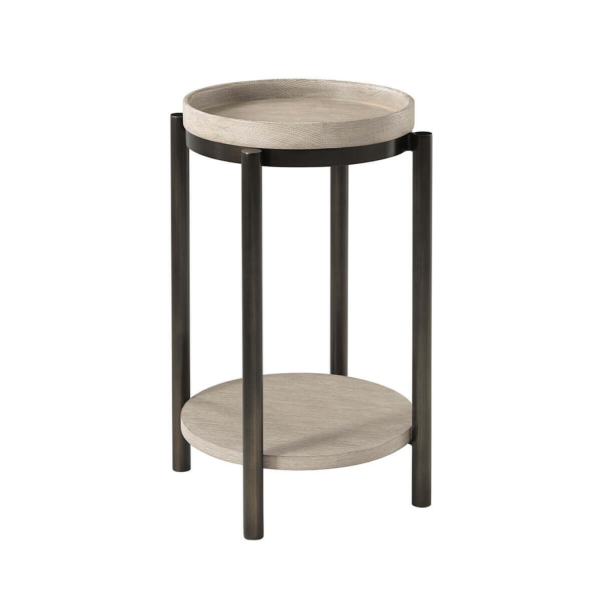 Modern Round Accent Table - English Georgian America