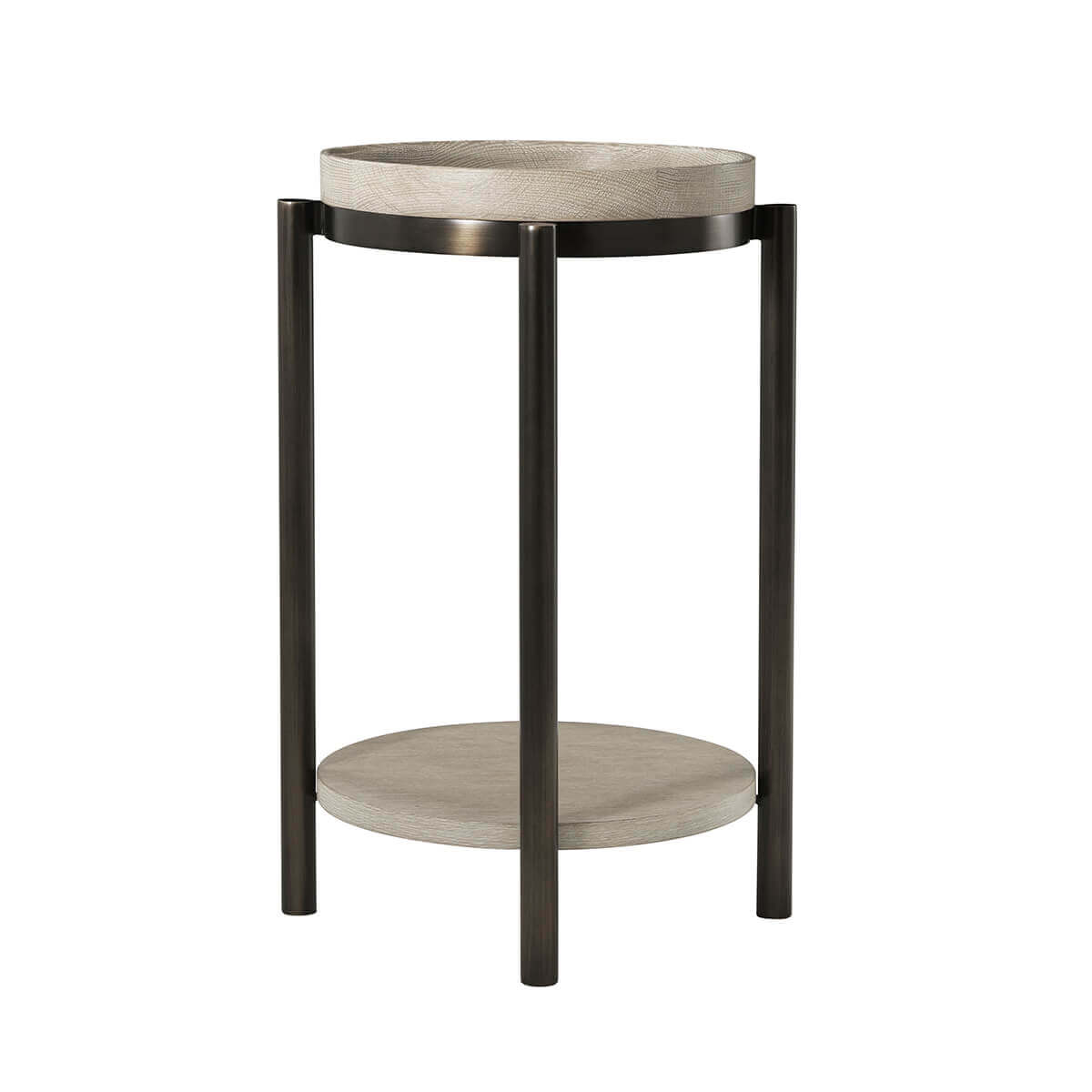Modern Round Accent Table - English Georgian America