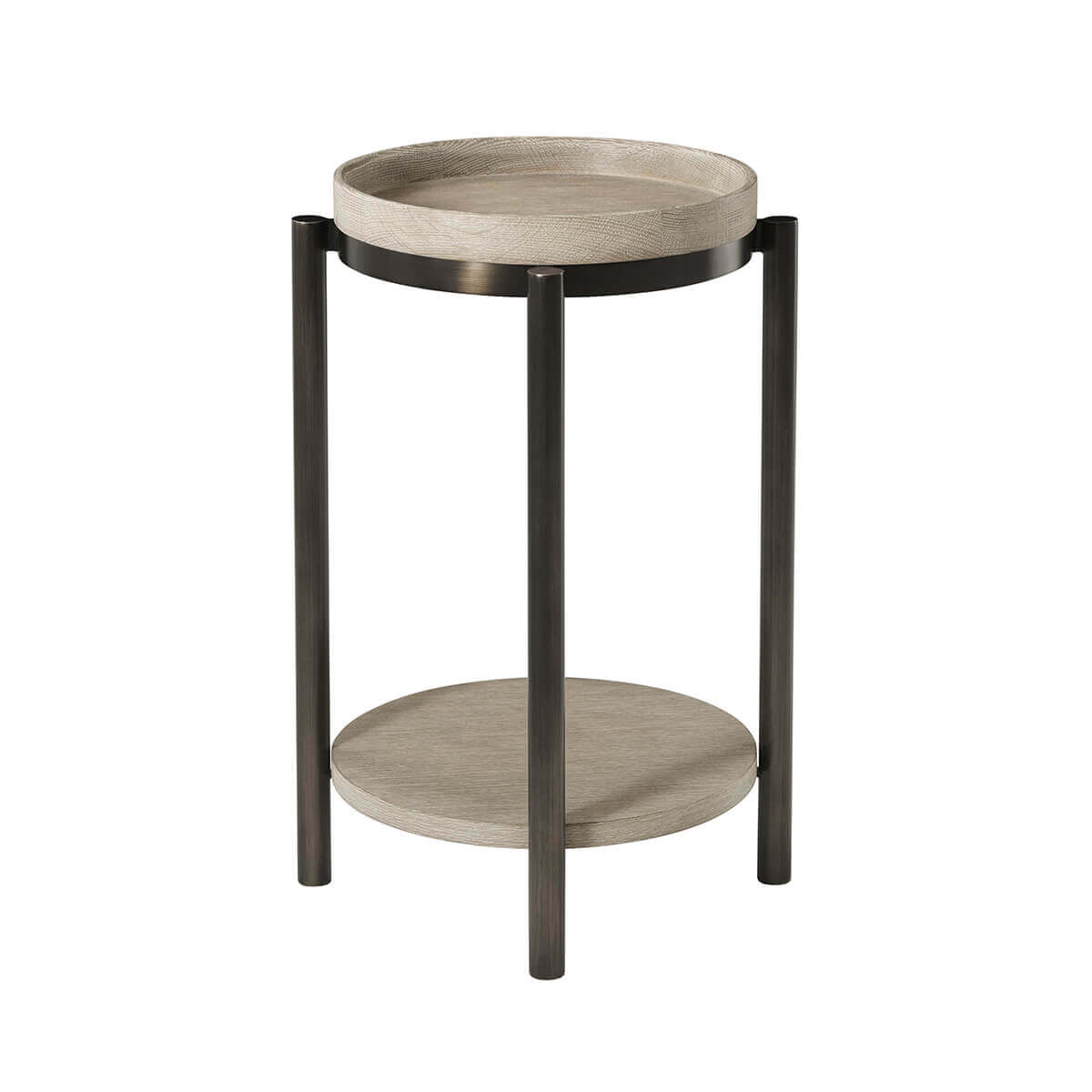 Modern Round Accent Table - English Georgian America