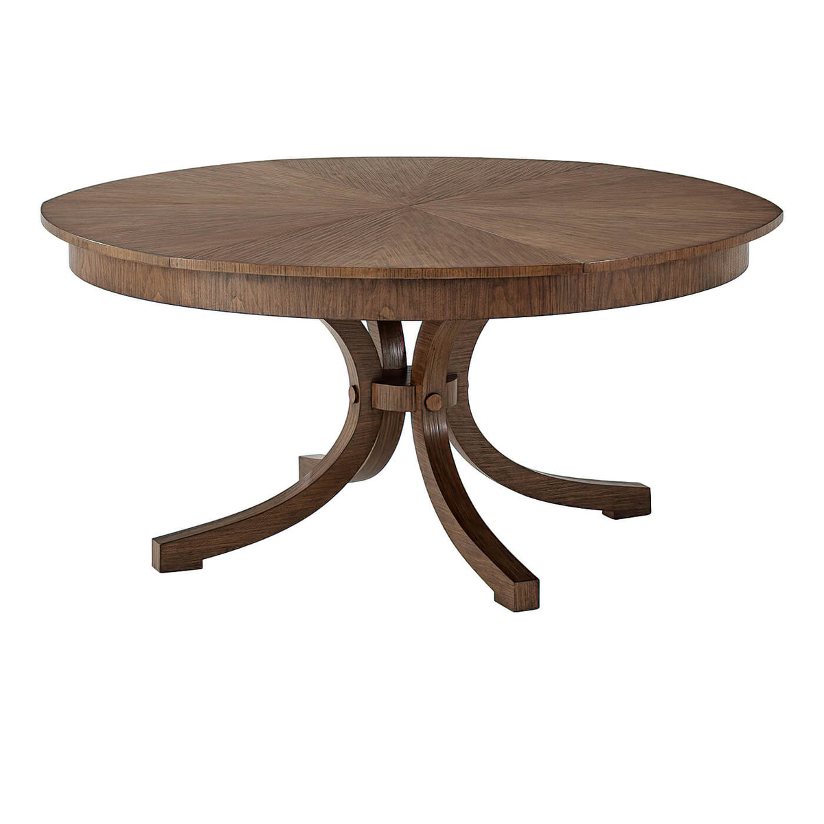 Modern Round Extension Dining Table - English Georgian America