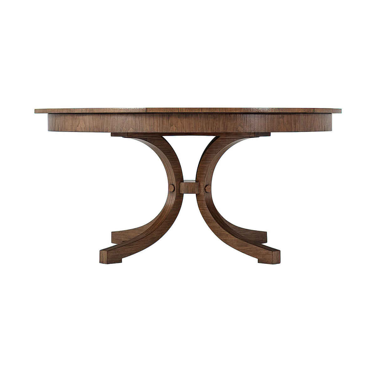 Modern Round Extension Dining Table - English Georgian America