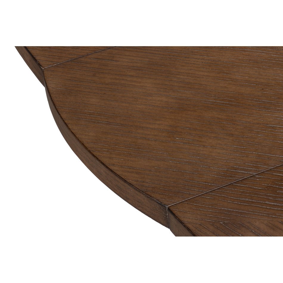 Modern Round Jupe Dining Table - 84&quot; - English Georgian America