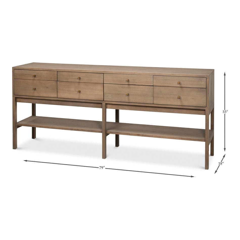 Modern Rustic Console Table - English Georgian America