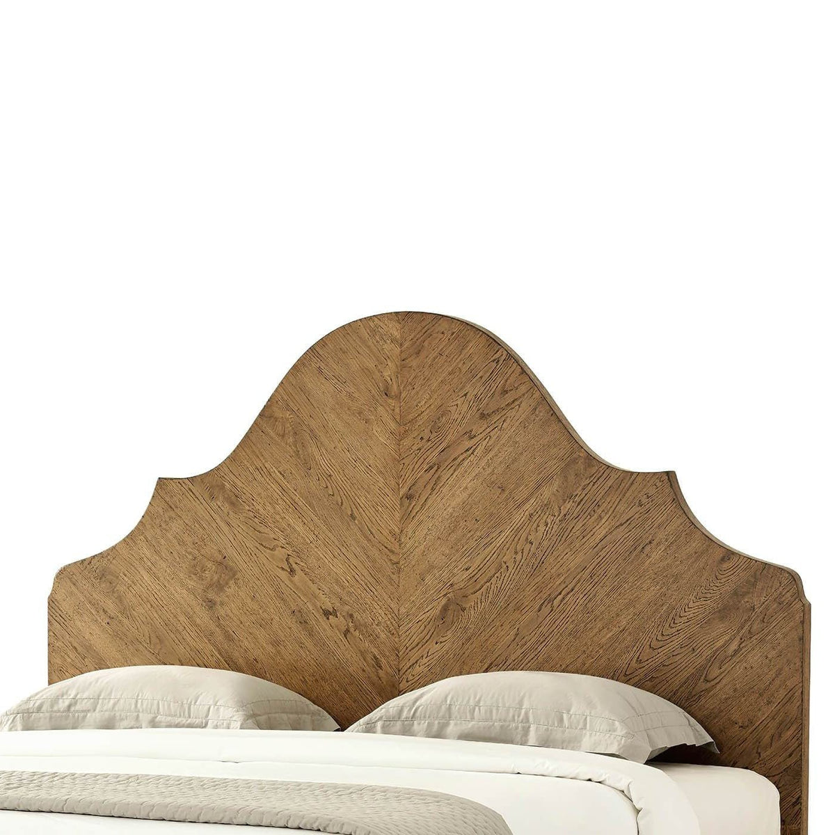 Modern Rustic Oak California King Bed - English Georgian America