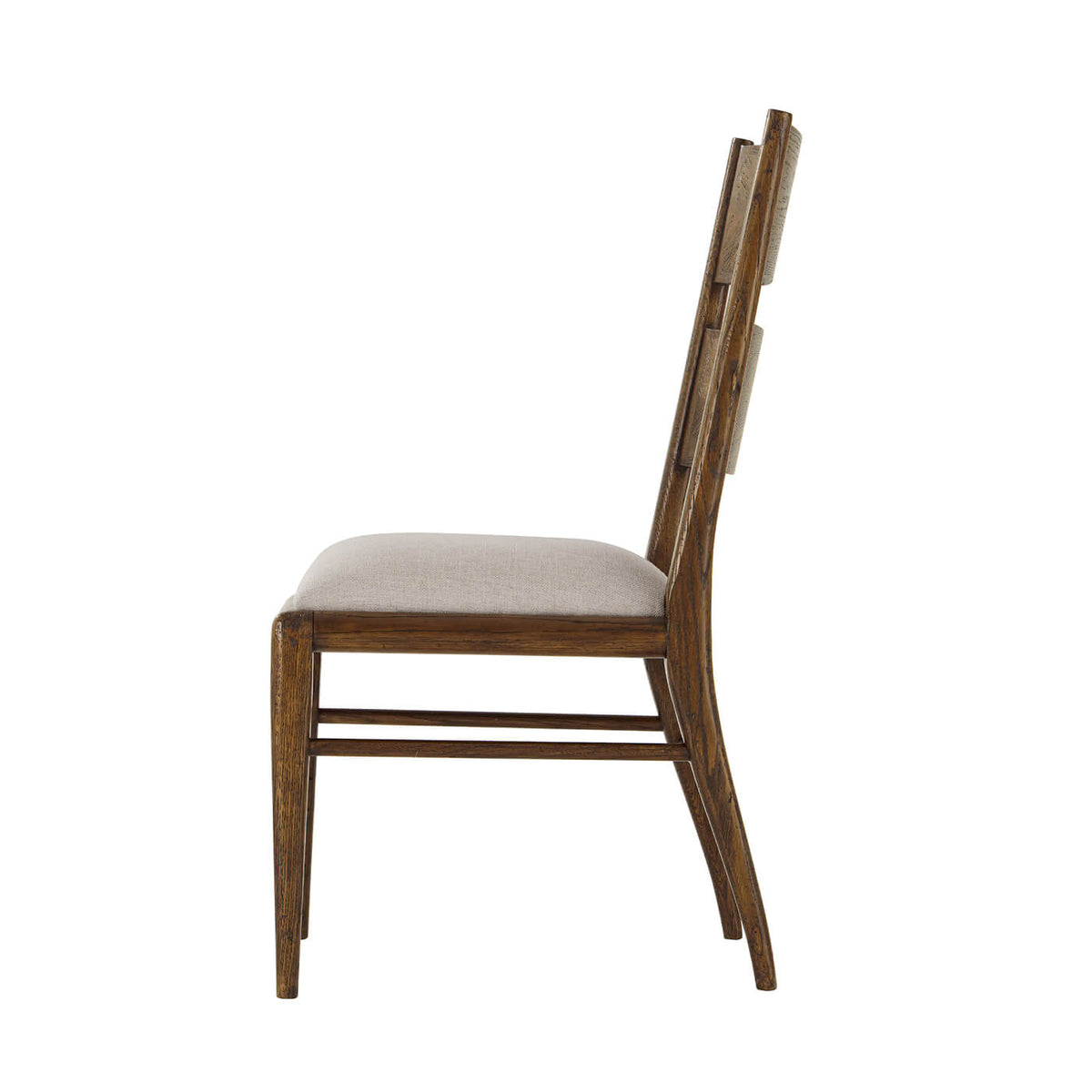 Modern Rustic Oak Dining Chair - Dark Oak - English Georgian America