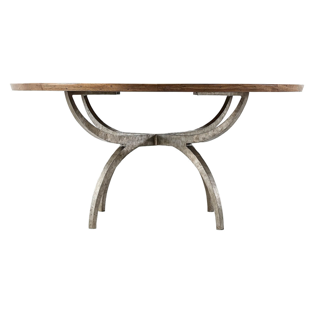 Modern Rustic Round Dining Table - 64&quot; - English Georgian America